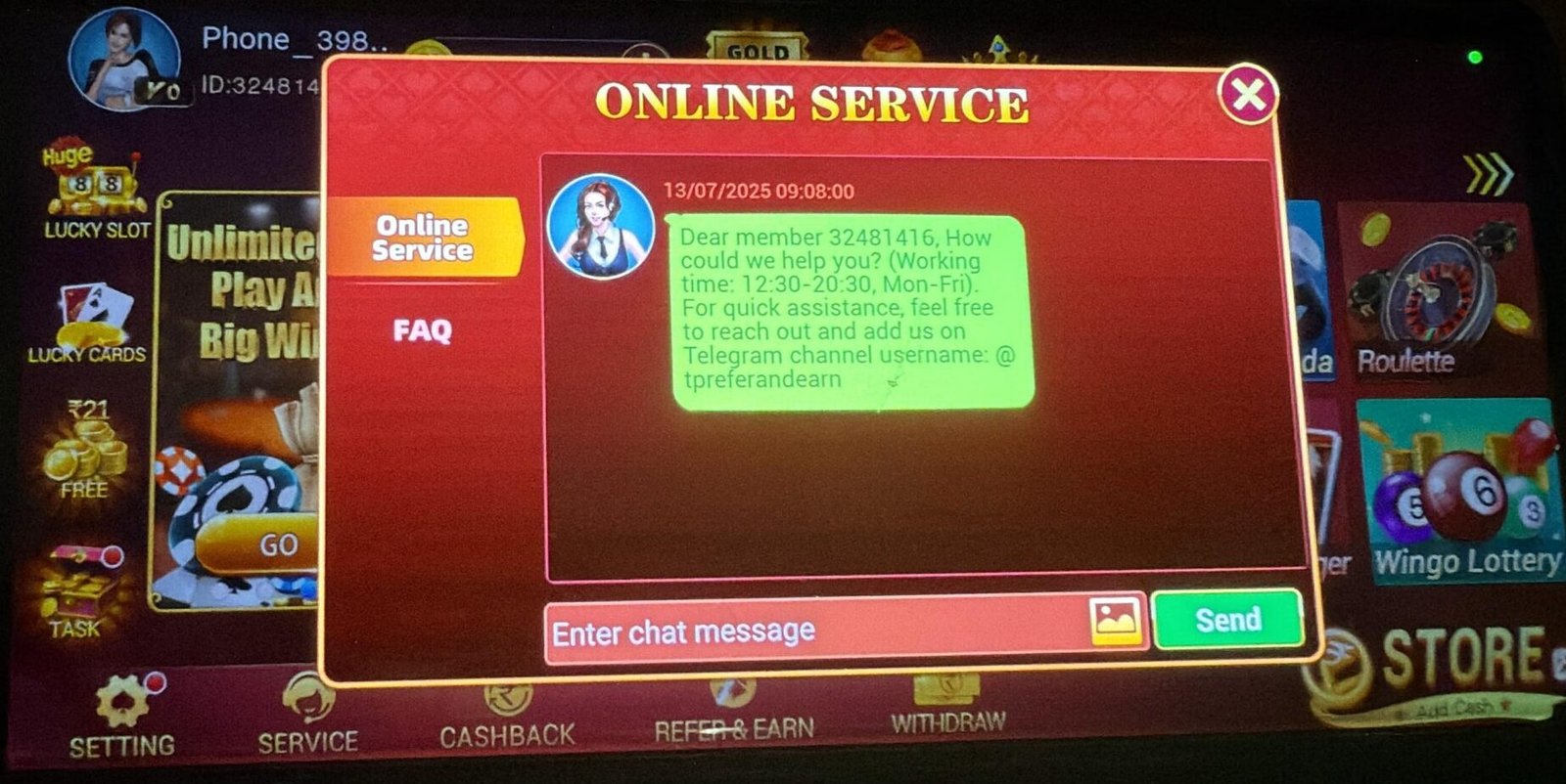 Teen Patti Refer And Earn Custemer